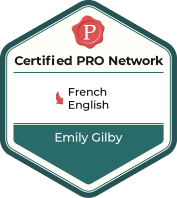 Member of the ProZ.com Certified PRO Network - English to French